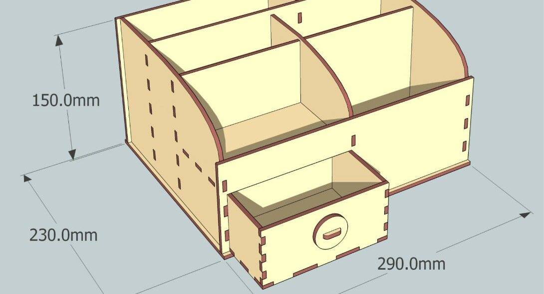 Органайзеры из фанеры чертежи