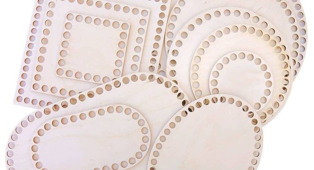 Набор макетов донышек для вязания для лазерной резки и фрезеровки