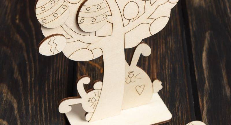 Макет из фанеры для резки Пасха скачать