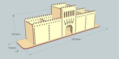 Органайзер на стол в форме стены замка