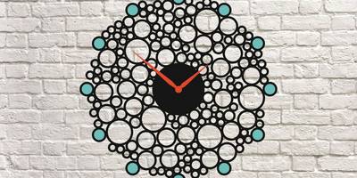 Часы кружочки