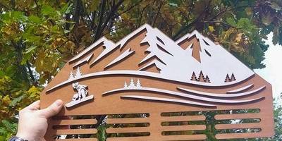 Медальница Сноуборд 70