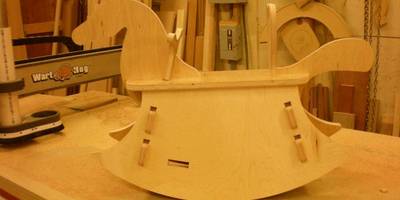 Кресло качалка лошадка мини