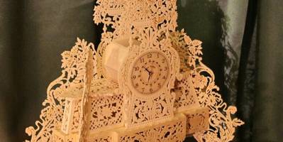 Часы настольные сложные ажурные