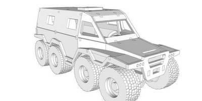 Вездеход четырехколестный 104