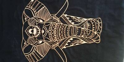 Led светильник мандала слон