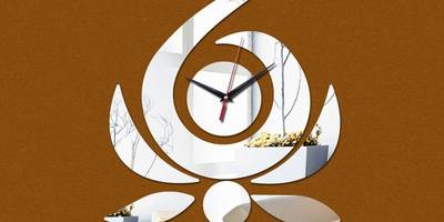 Часы настенная композиция лебедь