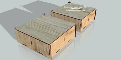 Шкатулка квадратная 200х200х72мм