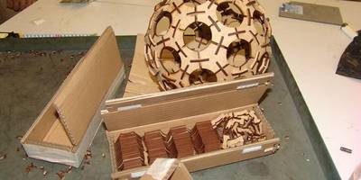 Star wars death star lamp laser cut dxf