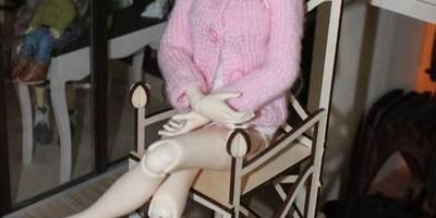 Кукольная мебель - трон для кукол