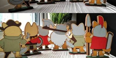 Солдатики котики из фанеры