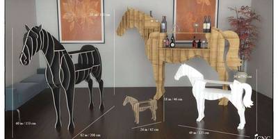 Полка конь из 10мм фанеры
