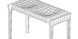 Столик с чашами под фрукты