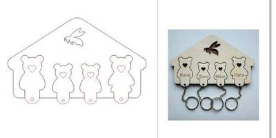 Ключница медведи