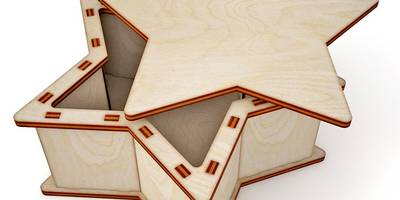 Шкатулка подарочная в форме звезды