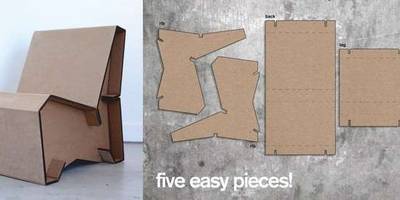 Кресло из гофрокартона