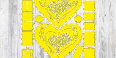 Свадебная шкатулка Сердце 21