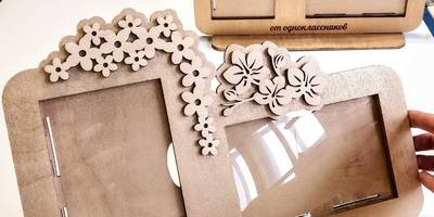 Фоторамка с цветочками на 8 марта