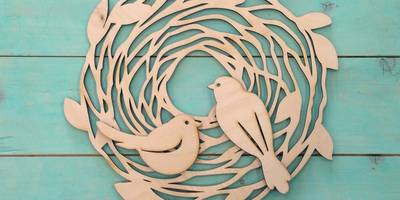 Венок гнездо на Пасху