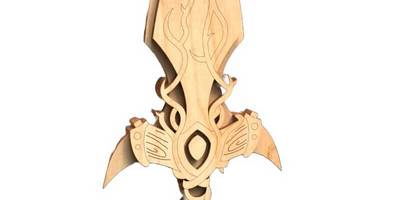 Модель фэнтези кинжала