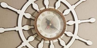 Часы банка штурвал