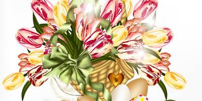 Открытка на праздник Пасхи