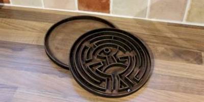 Круглый лабиринт с крышкой