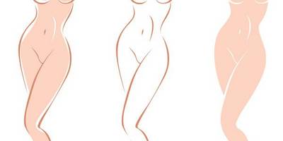 Женское тело силуэты стоя