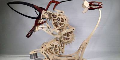 Сборная модель Колибри с цветком 111