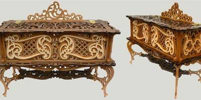 Шкатулка на ножках 3 мм