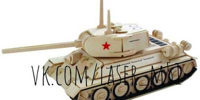 Сборная модель Танк Т-34 114