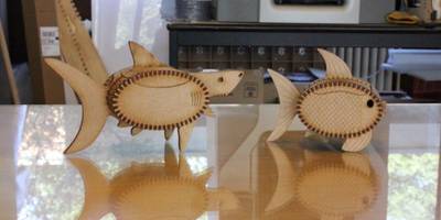 Шкатулка в виде рыбки