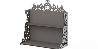 Полка настенная два яруса