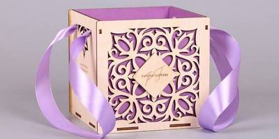 8 марта коробка под цветы