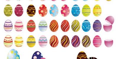 Картинки набор яиц на Пасху
