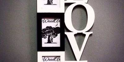 Фоторамка в подарок на 8 марта love