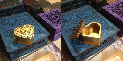 Шкатулка heart shaped stash box