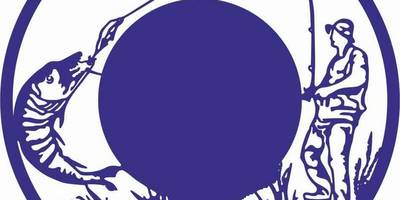 Часы рыбак со спинингом