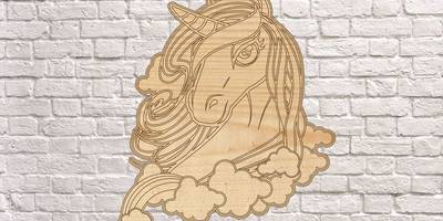 Часы единорог