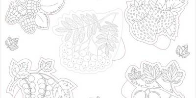 Вкладыши для детей - ягоды