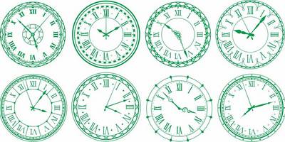 Часы набор циферблаты римские 8шт