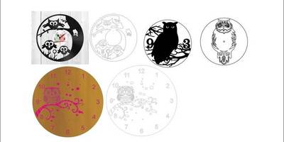 Часы набор часов совы 5шт