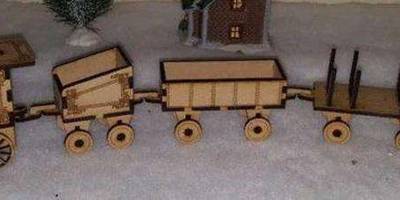 Детский паровозик сборная модель