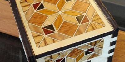 Шкатулка маленькая ромбиками