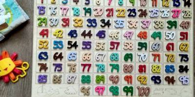 Сортер цифры от 1 до 100