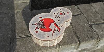 8 марта коробка восьмерка из 4мм