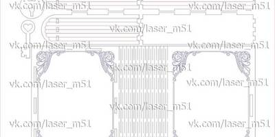 Шкатулка книга с угловым орнаментом
