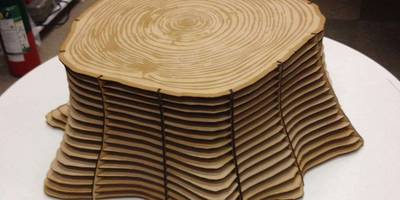 Декоративный стул в форме пенька