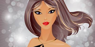 Девушка в вечернем платье