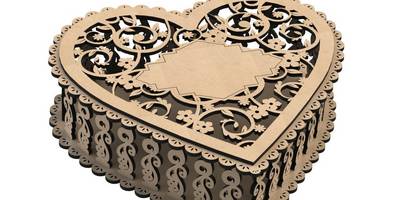 Шкатулка сердечко 200мм